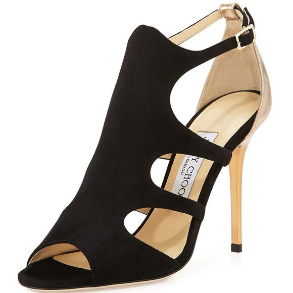 Jimmy Choo Tida Cut Out Strappy Open Toe High Heel Sandals - Picture 10 of 10